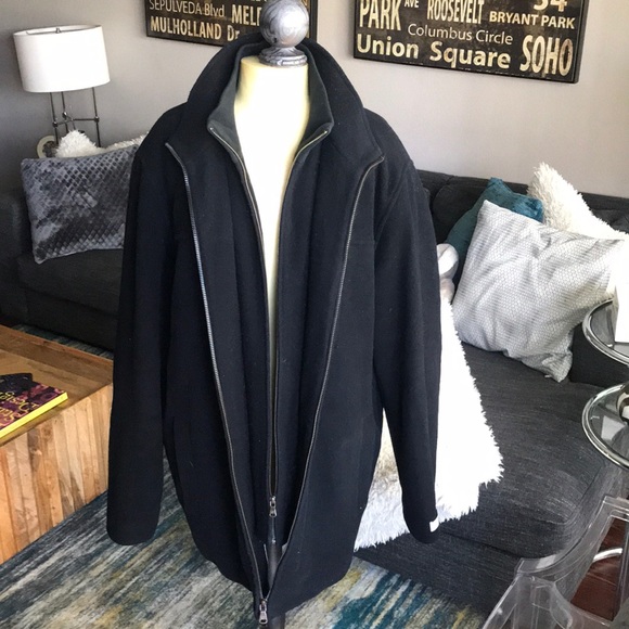 Calvin klein double zipper coat Clearance